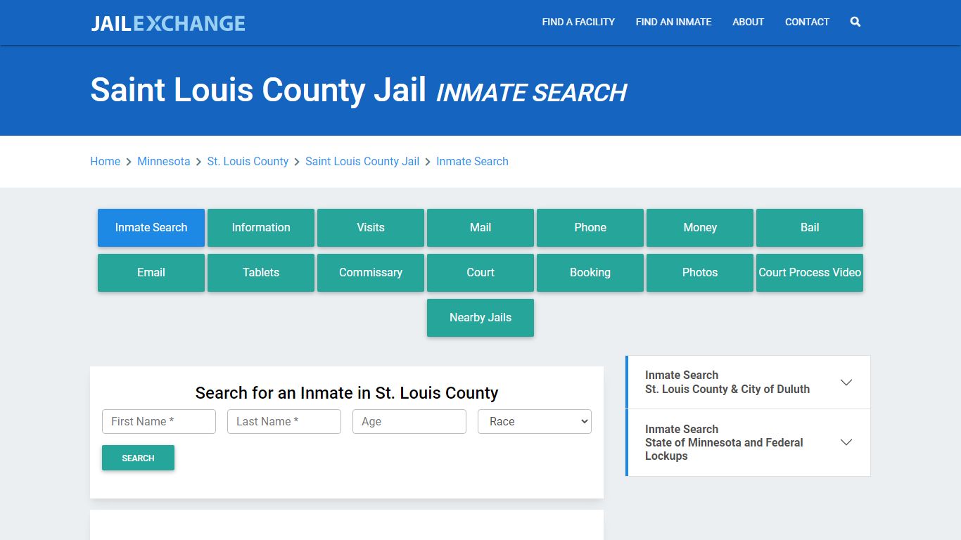 Saint Louis County Jail, MN Inmate Search: Roster & Mugshots